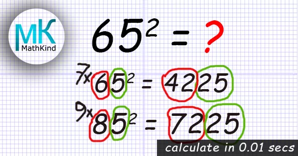 Quicker Math: Squaring Numbers ending with 5